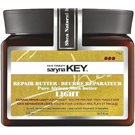 Saryna Key Light Treatment Butter Mask - African Shea Butter for Dry Hair Treatment - Rejuvenating Butter Moisturizer with Natural Keratin and Vitamins A, E, F (500ml/16.9oz)