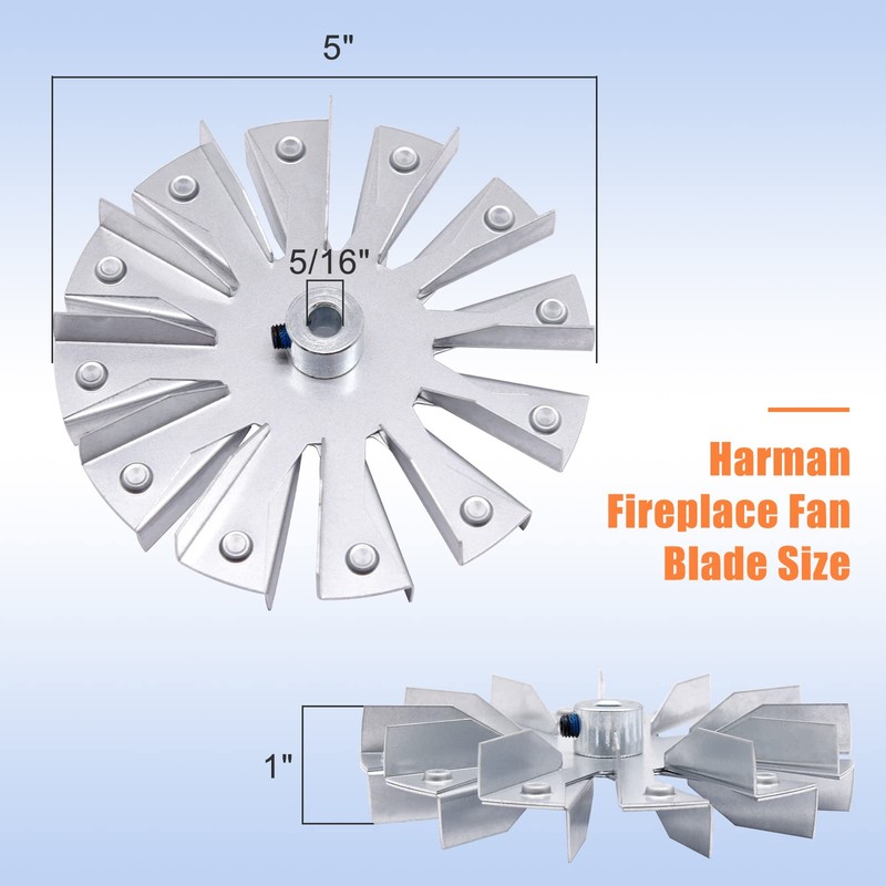 Criditpid Replacement 3-20-502221 Double Paddle Exhaust Fan Blade for Harman