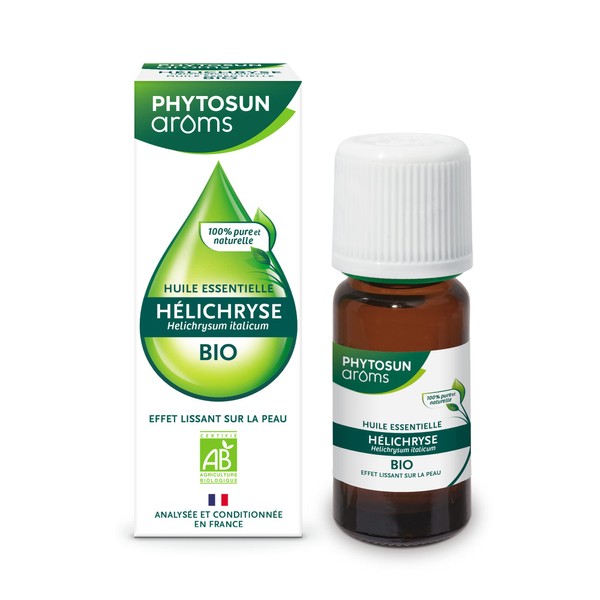 Phytosun Arôms - Organic Italian Helichrysis Essential Oil - 100% Pure and Natural - Smoothing Effect on Skin - 5 ml