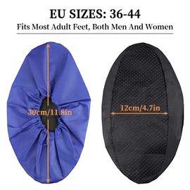 Non-Slip Shoe Covers, Reusable, 8 Pairs, Dust-Free Overshoes, Reusable Overshoes, Non-Slip Reusable Shoe Covers, Shoe Covers for Most Adults, EU 36-44
