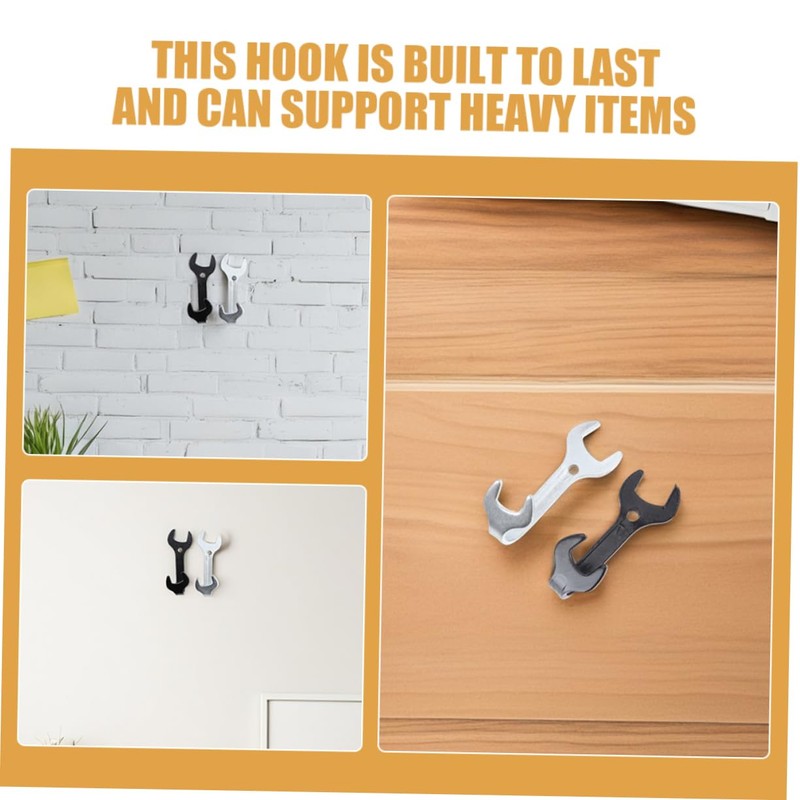 TEHAUX 16 pcs Wrench Shaped Multi Purpose Hanger for Bathroom