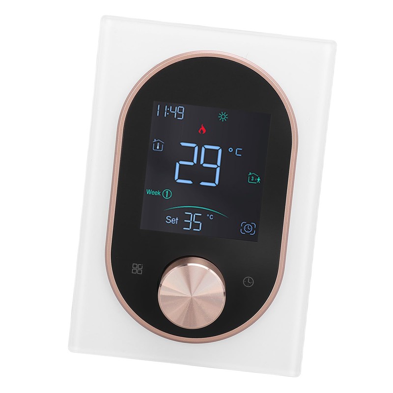 Smart Color Thermostat for Electric Heater LCD Programmable Touchscreen Control