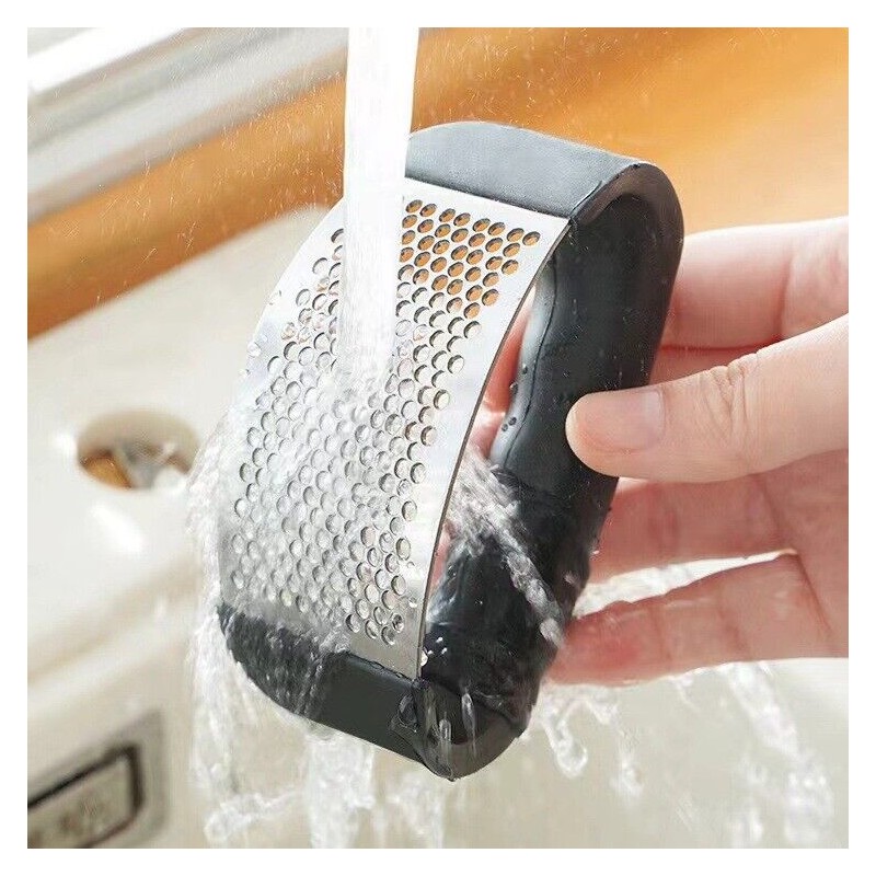 Unbranded Garlic Press Crusher Stainless Steel Mincer Chopper Peeler Squeeze