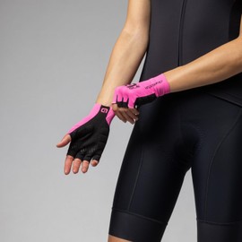 Alé Cycling Unisex Velocissimo Crono Summer Gloves, Fluo Pink/Black, XL