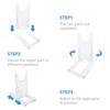 YUESIKJ Pack of 10 Acrylic Stands, Plastic Plate Stands, Adjustable