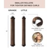 Rizador de Pelo Sin Calor, 4pcs Tubos para Cabello, Rizador