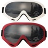 OUTDOORSPARTA 2-Pack Ski Goggles (9. White Frame, Silver Lens; Pink