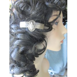 Scarab Hair Barrette Egyptian Revival Hair Clips Artisan Crafted Hair Clips Angelina Verbuni