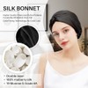 Gorro Dormir 100 Seda Morera Mujeres Hombres Cabello Rizado Fino