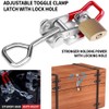 2 Pack Metal Toggle Latch,Box Closure Tension Lock Toggle Clamp