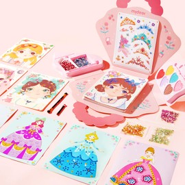 MiDeer 4-in-1 Dress Up Game Set,Princess Fantasy Makeup,Fantasy Dress-Up Kit,Cosmetics and Fashion Fun,Creative Role-Playing Adventure,Glamorous Makeup Ensemble,Princess Costume Accessories