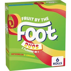 Fruit by the Foot Duos Watermelon & Lemonade Fruit Flavored Snacks 6 Count