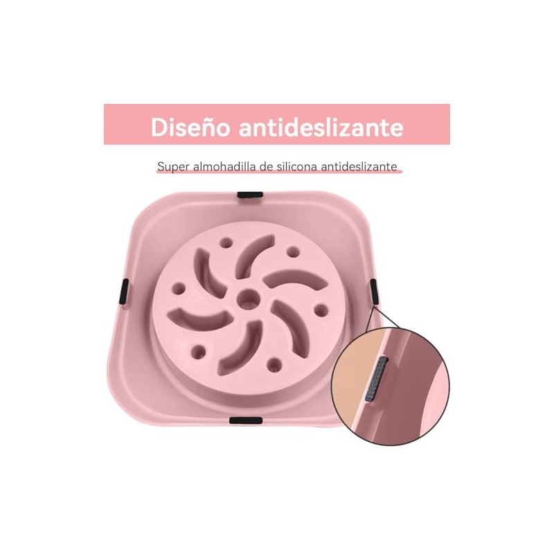 Plato para Perro, 2 Piezas Comedero Lento para Perro, Antideslizante