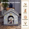 Jiupety Indoor Dog House for Small Dog, Dog Cave Bed