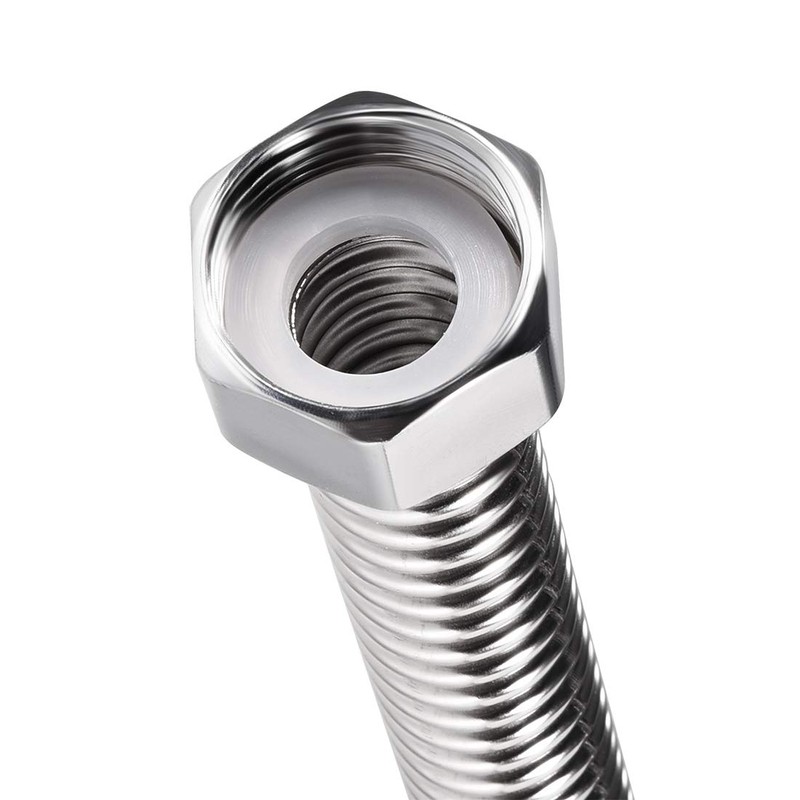 sourcing map Corrugated Pipe Stainless Steel Water Pipe G3/4 Internal