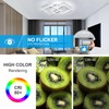 DELIPOP 23 Inch Dimmable Modern Ceiling Light, 36W 3000K/4500K/6000K Color