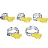 25 PCS Adjustable Handle Hose Clamps,Stainless Steel Pipe Clamps