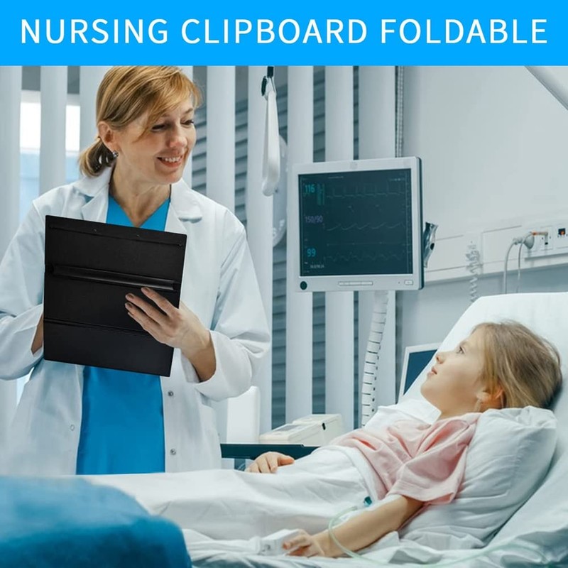 Ahvqevn 1 Pack Nursing Clipboard Foldable Nurse Folding Clipboard 3