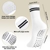 Meng Jiaran 2 Pairs Yoga Socks Pilates Socks Women,4-7 Non