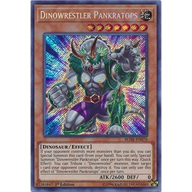 Yu-Gi-Oh! - Dinowrestler Pankratops - BLHR-EN070 - Secret Rare - 1st Edition - Battles of Legend: Hero's Revenge
