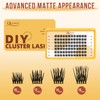 QUEWEL Lash Clusters 10mm Cluster Lashes Eyelash Clusters Soft and