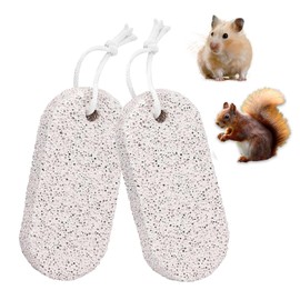 Qehyuelefu 2PCS Dog Rocks,Pet Teeth Grinding Stone, Teeth Care Mineral Stone, Teeth Molar Toy for Parrot Rabbit Hamster Rat Chinchilla