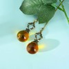 Set of 2 Vintage-Style Amber Fan Pull Ceiling Fan Chain