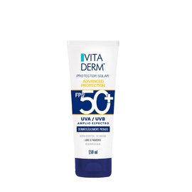 Vitaderm Protector Solar Corporal FPS 50 | Ultra Protección contra Rayos UV, Resistente al Agua, Libre de Parabenos y No Grasoso | Bloqueador Solar de 150 ml para Uso Diario