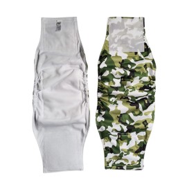 Washable Male Dog Diapers(6 Pack), Reusable Durable Male Dog Belly Bands (M-Waist 13.4~17.3inch)