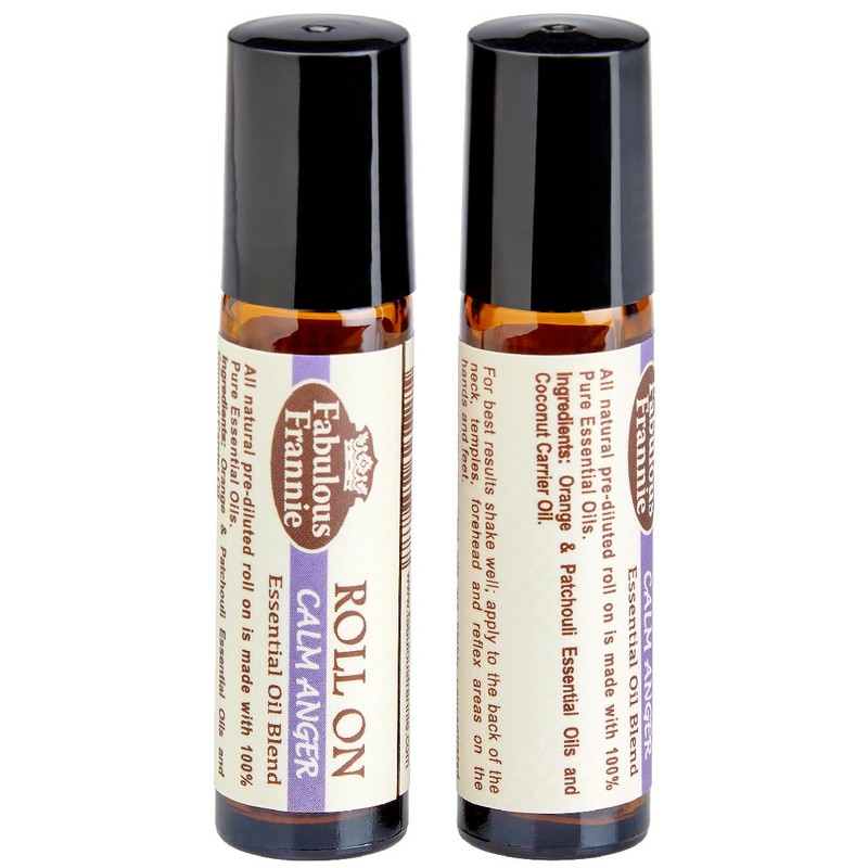 Fabulous Frannie Calm Anger Essential Oil Blend Roll-On Made with