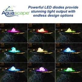 Aquascape 84072 2-watt LED Color Changing Fountain Light, Black
