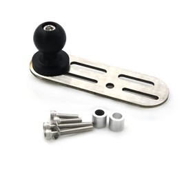 crazy sport Motorcycle Adapter Ball Head Size 1" with Expansion Slot Bracket for Fluid Reservoir Tank Cover Mounting Sport Camera VCR Holder Accessories