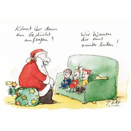 Postcard A6 +++ Christmas by modern times +++ Download +++ Cartoon Concept © Gaymann, Peter
