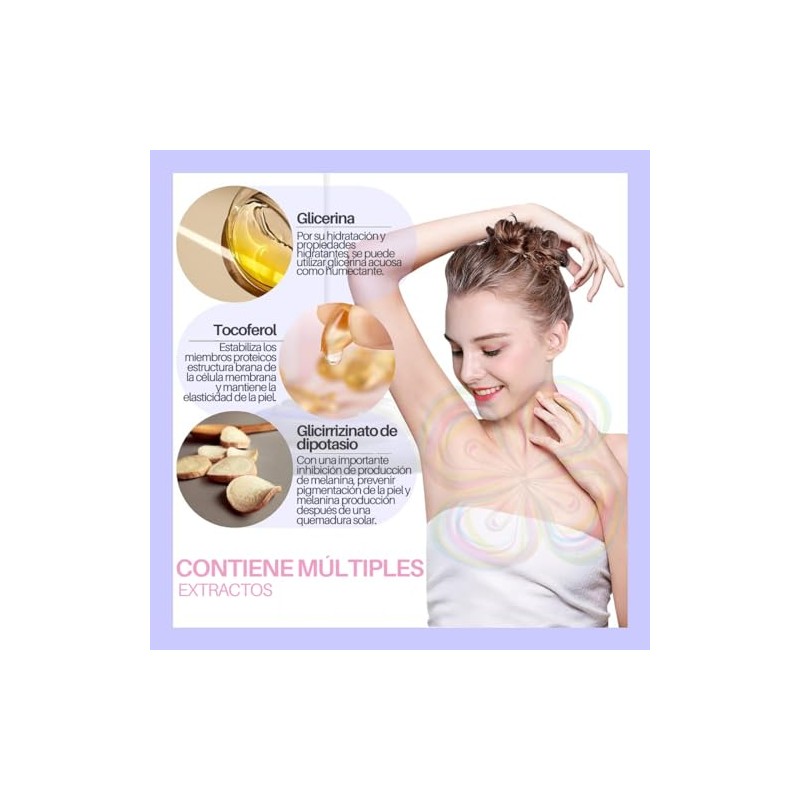 Aichun Beauty Paquete Crema Jabón Aclarante Axilas Rodillas Zonas Íntimas