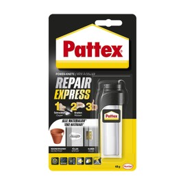 Pattex Pattex Powerknete Repair Express, Klebeknete zum Kleben & Reparieren, Epoxidharz Kleber fr viele Materialien, lackier- und schleifbare Modelliermasse, 1 x 48 g