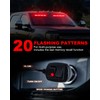 HLauto 6Z4J Emergency Dash Strobe Lights: 2x16.8 inch Red Safety