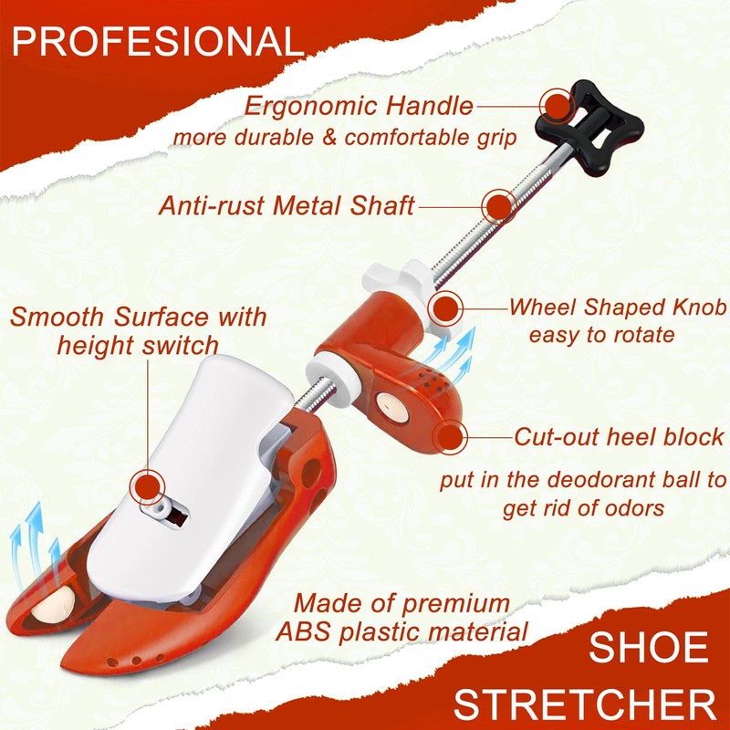 UNIKOO Professional Shoe Stretchers Wide Feet for Men Women, Shoe