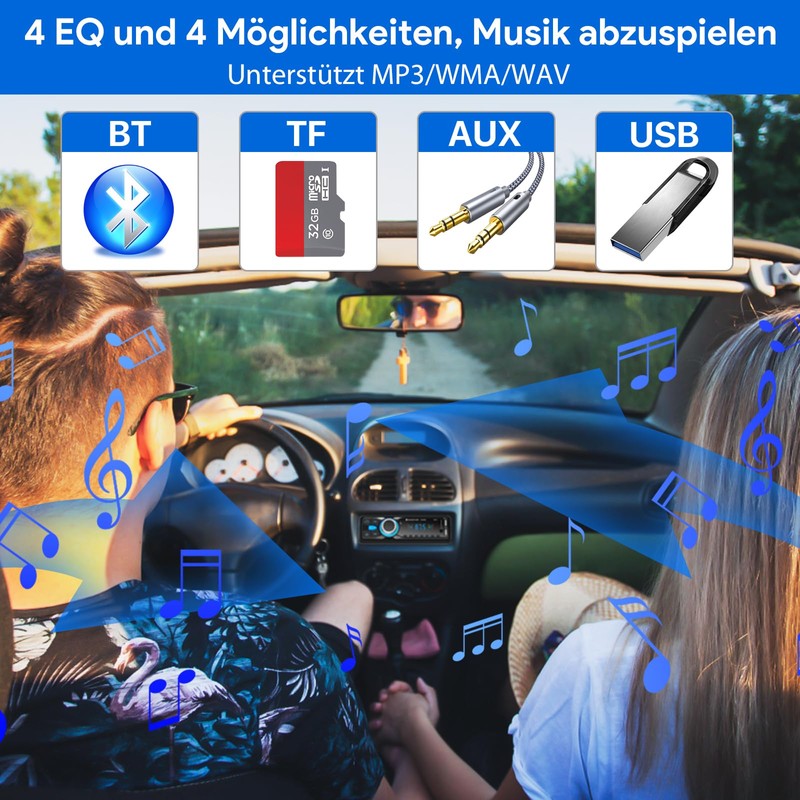 Autoradio Bluetooth,CENXINY Auto Radio Bluetooth 1Din Autoradio mit Bluetooth FM