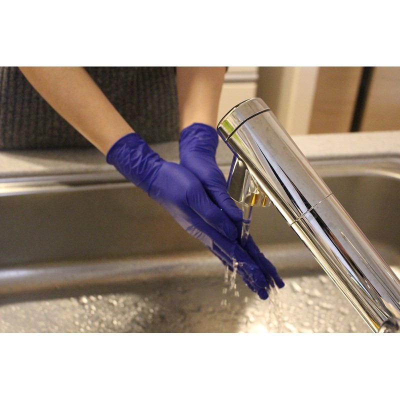 NIPPON PAPER CRECIA 69370 Crecia Protective Guard Dark Blue Nitrile