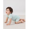 EASWEET Bamboo Viscose Baby Boy Rompers 2-Way Zipper Short Sleeve