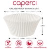 Caperci White Jumbo Cupcake Liners Large Baking Cups, Odorless, Food