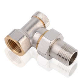 S SIENOC Thermostatic Valve Thermostatic Head Radiator Connection Set Screw Connection Fit (Corner Tap Block Only)