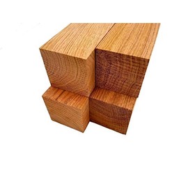 Barrington Hardwoods Butternut Carving Blocks Lumber Turning Squares - 2" x 2" (4 Pieces) (2" x 2" x 8")