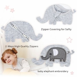 POPINPAWS Rayon Made from Bamboo Toddler Sleep Sack with Legs, 1.0 Tog Sleep Sack 5t-7t, Toddler Fleece Sleeping Sack 5t, 2-Way Zipper Wearable Blanket Toddler, Sleep Sacks for Toddlers 5-7t