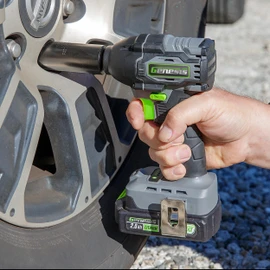 Genesis G20MAX 20V Brushless 3-Speed 1/2" Impact Wrench with Battery, Charger, 400 ft lbs, 540 N.M Max Torque (GLIW2012BH)