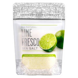 Artisan Salt Company Fusion Naturally Flavored Lime Fresco Sea Salt, Zip-Top Pouch, 3 Ounce