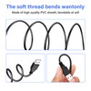 PNGKNYOCN 30cm USB DIY Pigtail Cable, 22AWG 5V/3A USB A