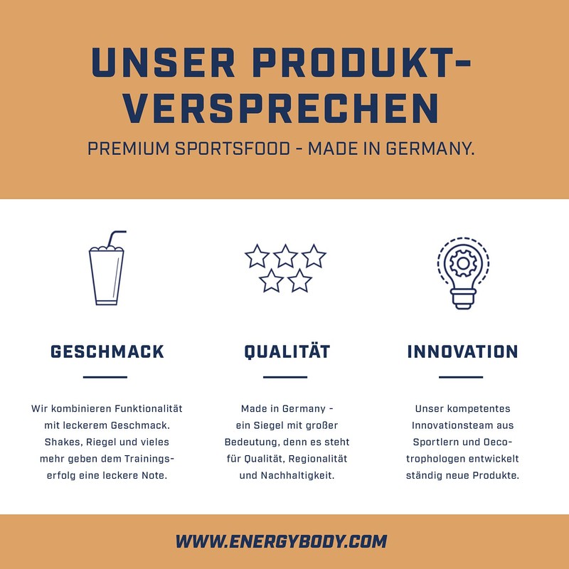 Energy Body Mega Protein, Caramel, 1 Pack (1 x 500