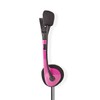 Nedis PC Headset Headband 2 3.5mm Jacks, Pink