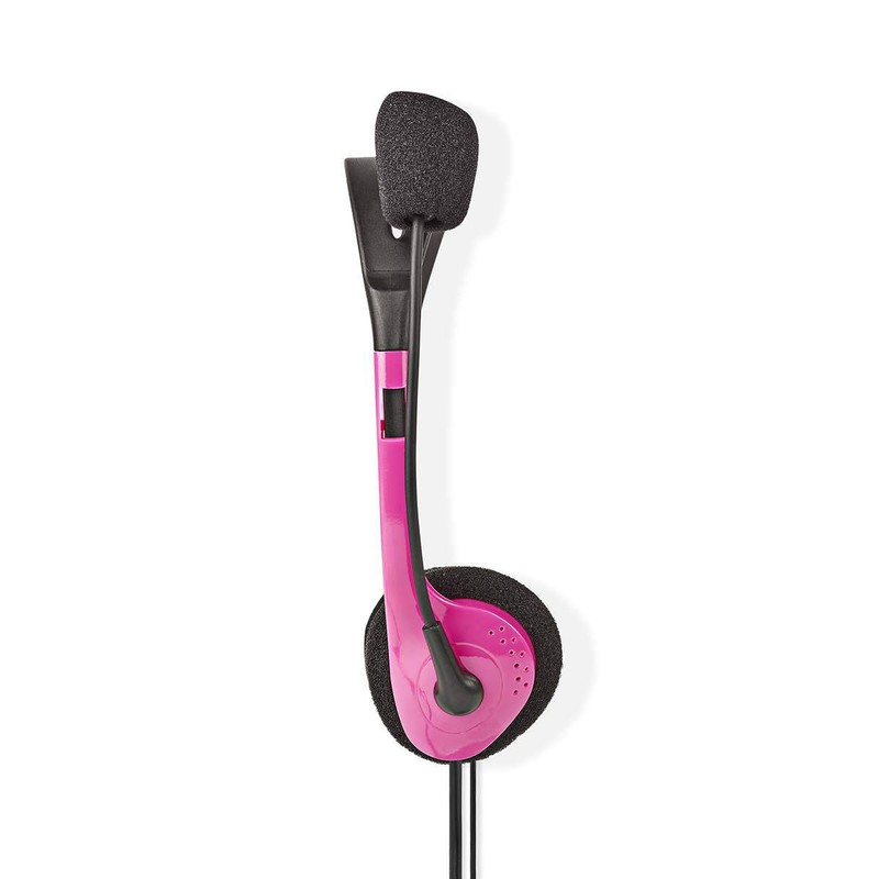 Nedis PC Headset Headband 2 3.5mm Jacks, Pink